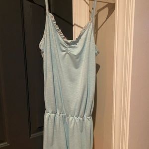 Women’s light blue night wear romper size medium